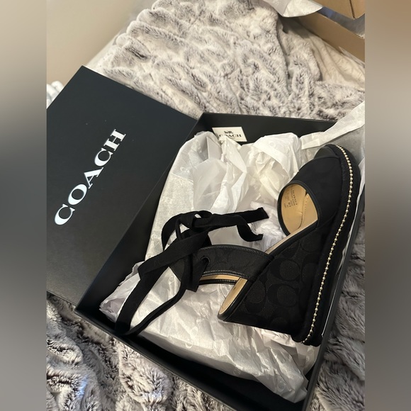 Coach Page Wedge In Recycled Signature Jacquard - Picture 2 of 3